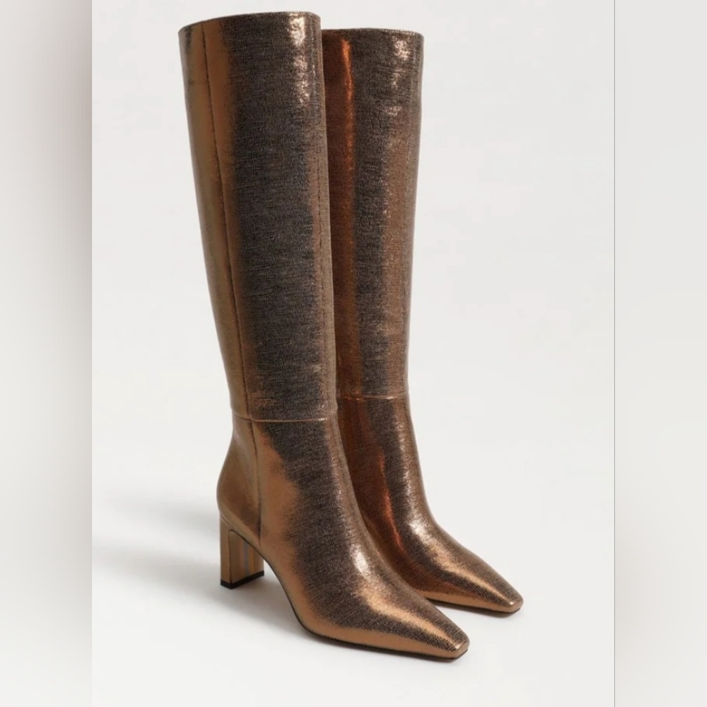 New Sam Edelman Sylvia Leather Knee-High Women's Boots Size 10